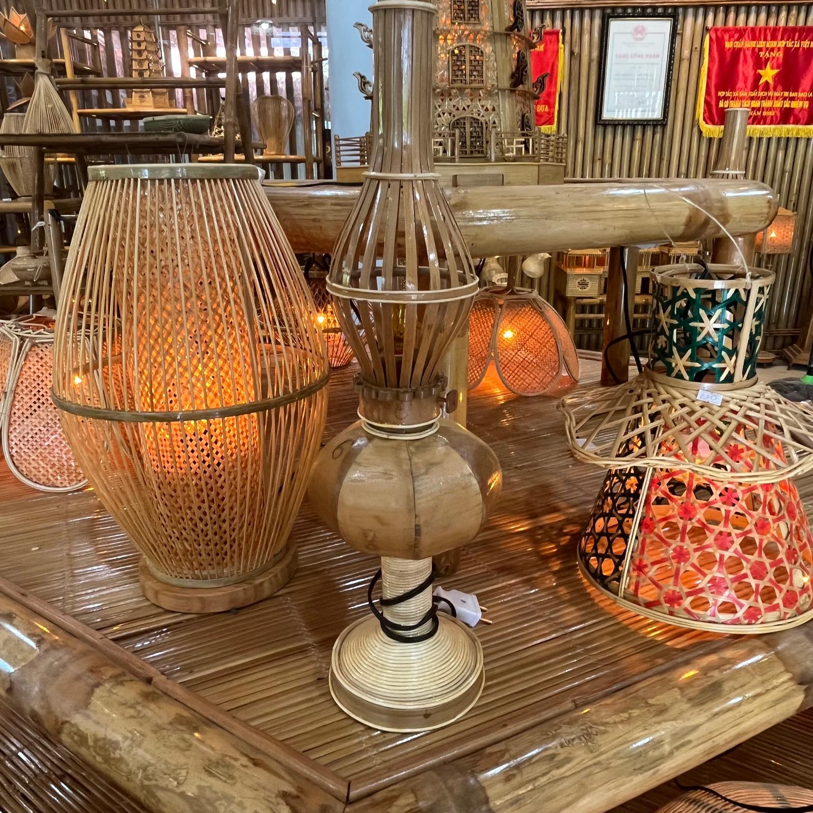 Luminaires en Bambou