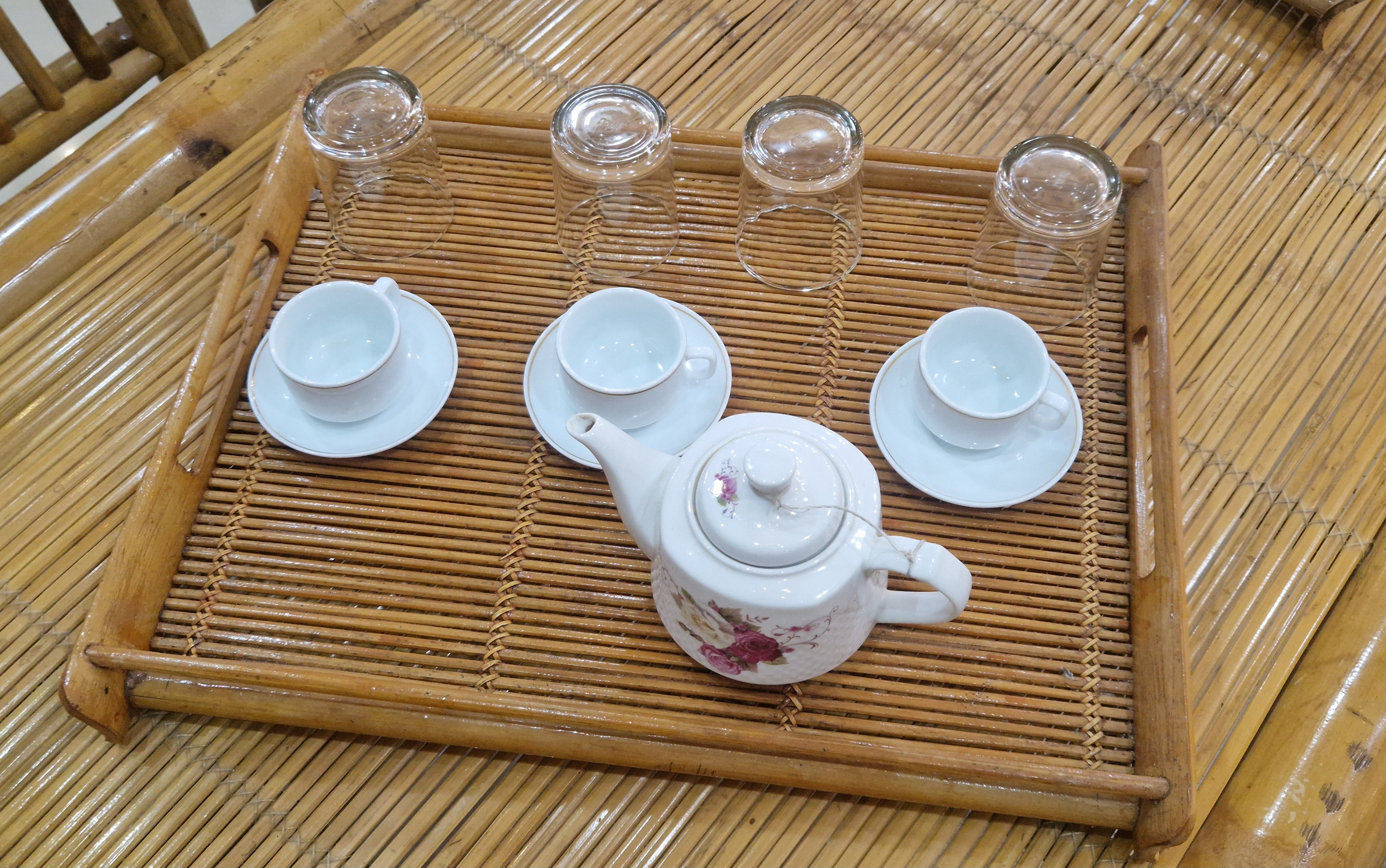 Plateau "Esprit Bambou" - Fabriquée main au Vietnam