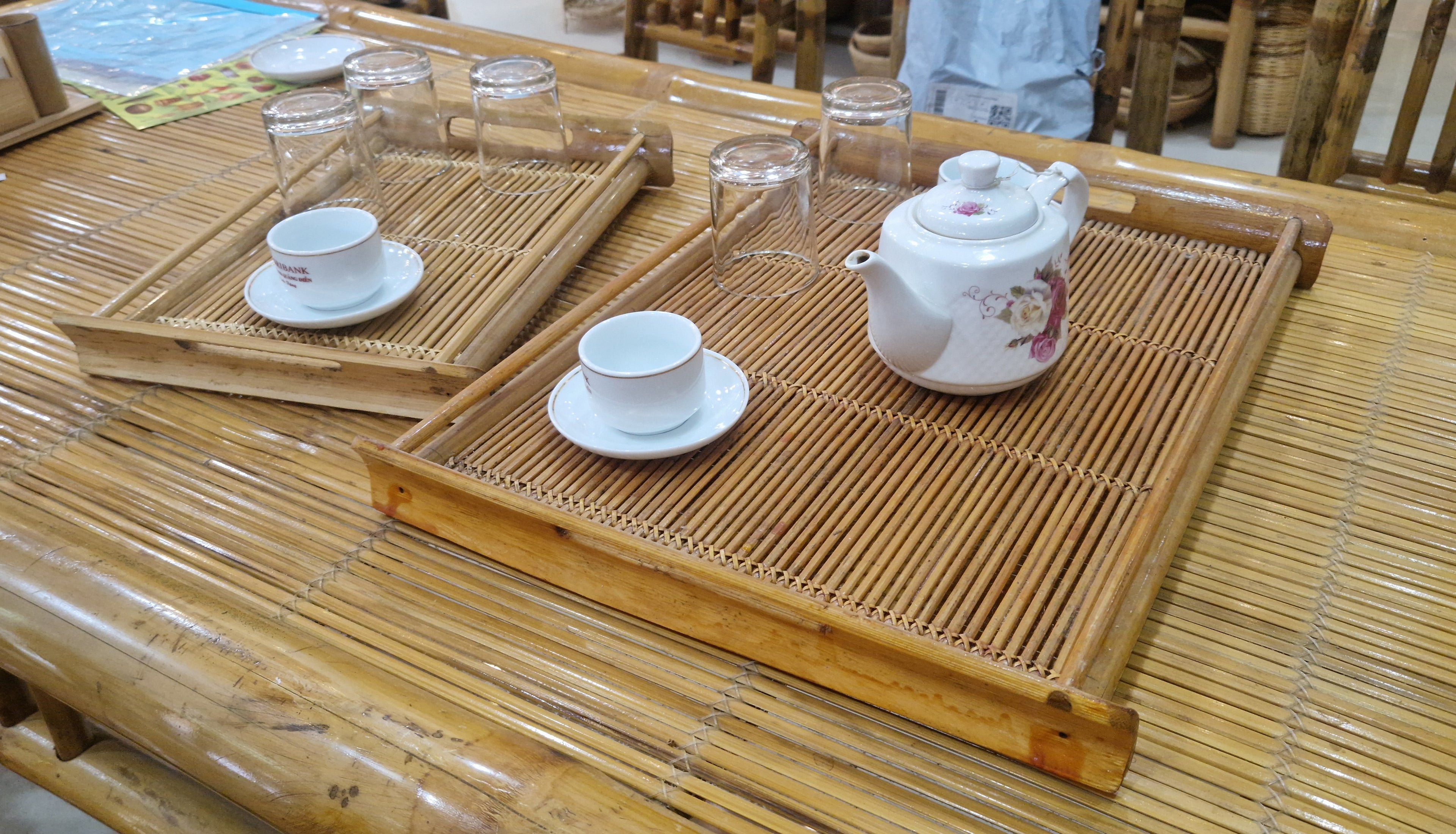 Plateau "Esprit Bambou" - Fabriquée main au Vietnam