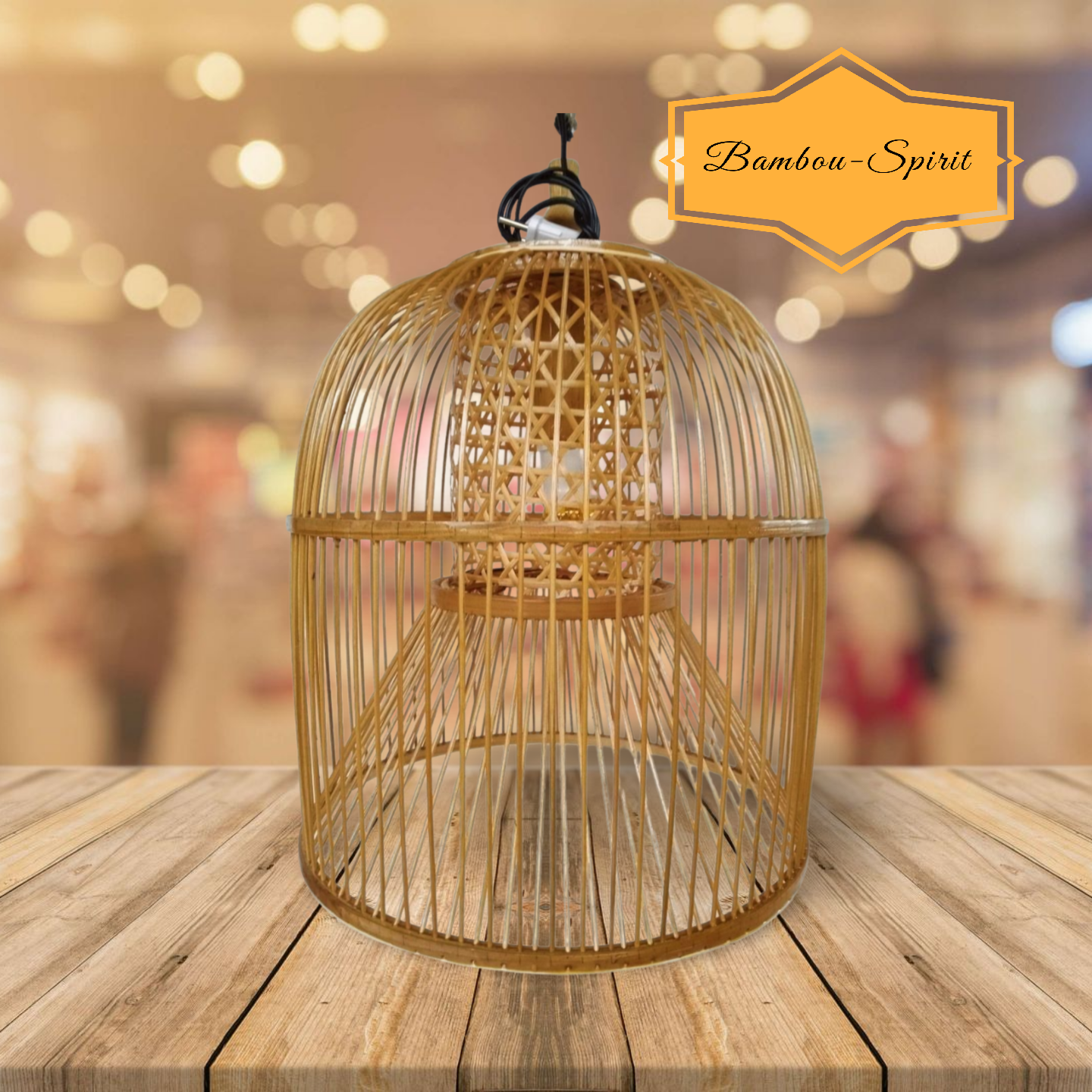 Suspension cage aux oiseaux - Fabriquée main au Vietnam