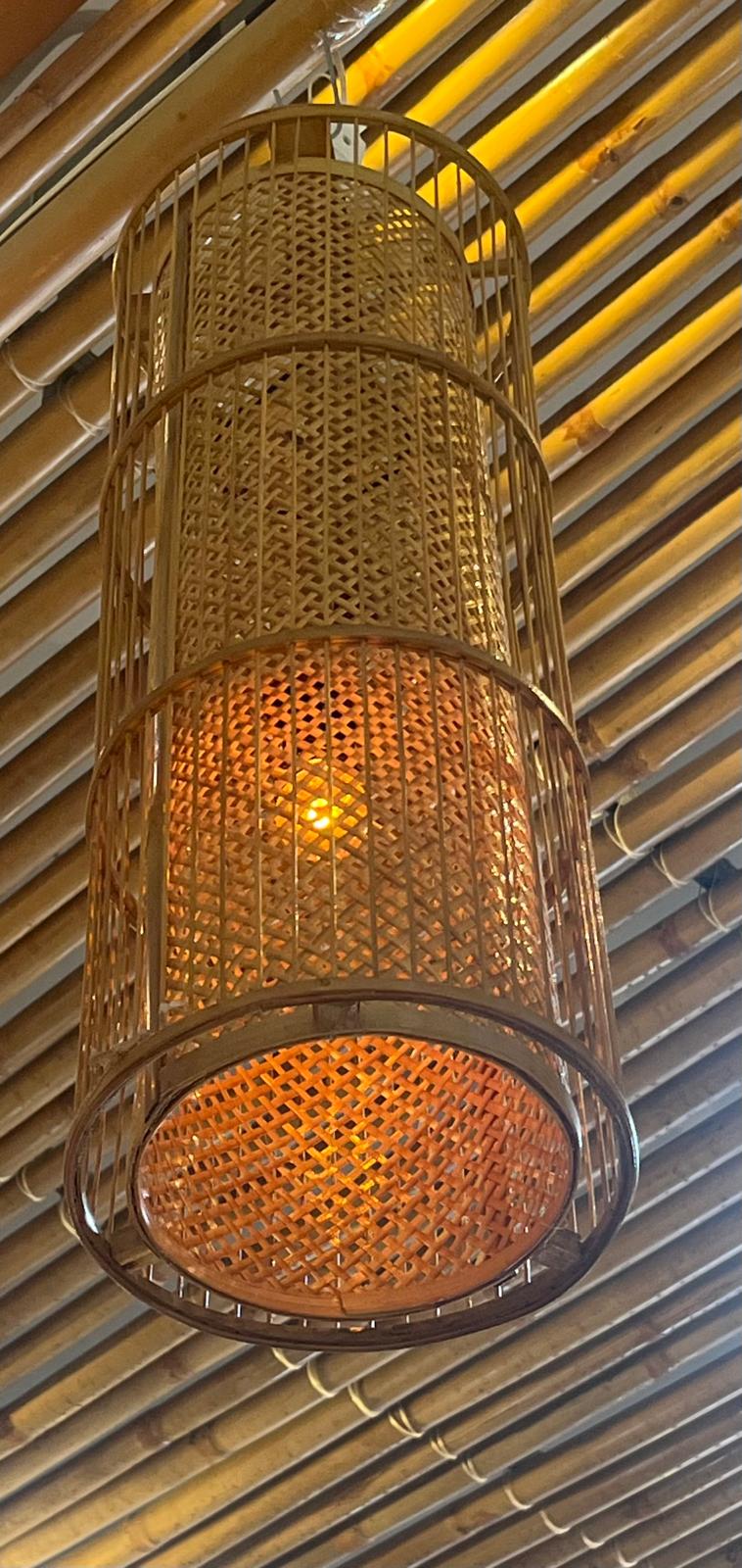 Suspension Cylindre Zen - Fabriquée main au Vietnam