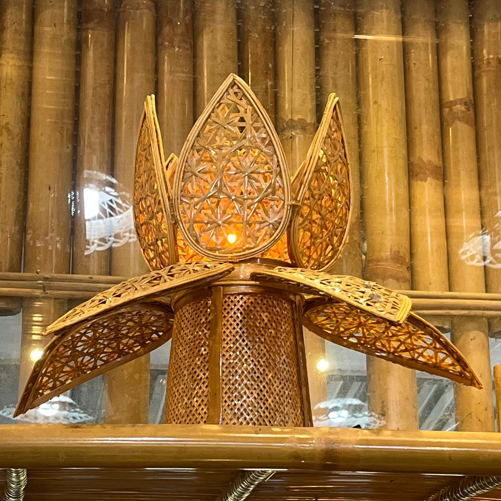 Lotus Flower Bamboo Lamps