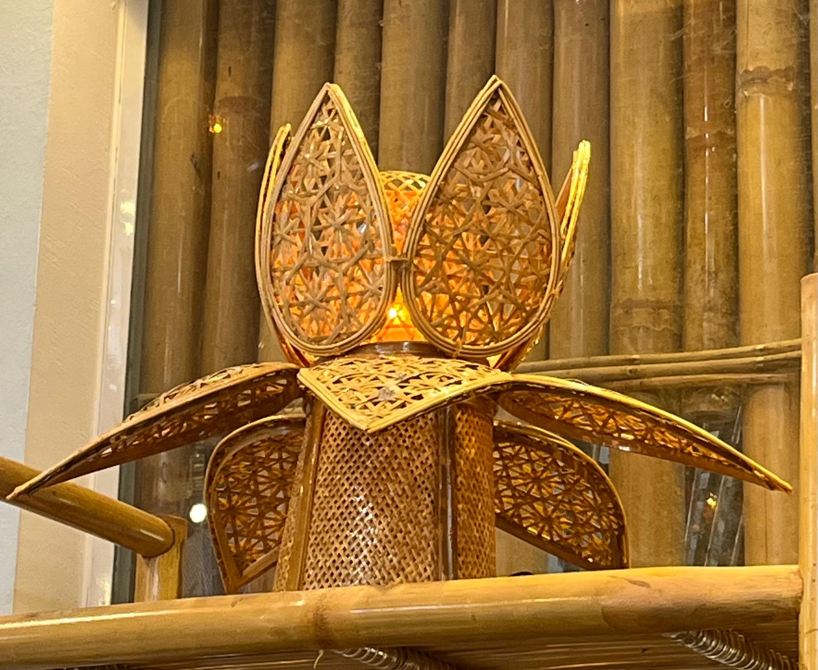 Lotus Flower Bamboo Lamps