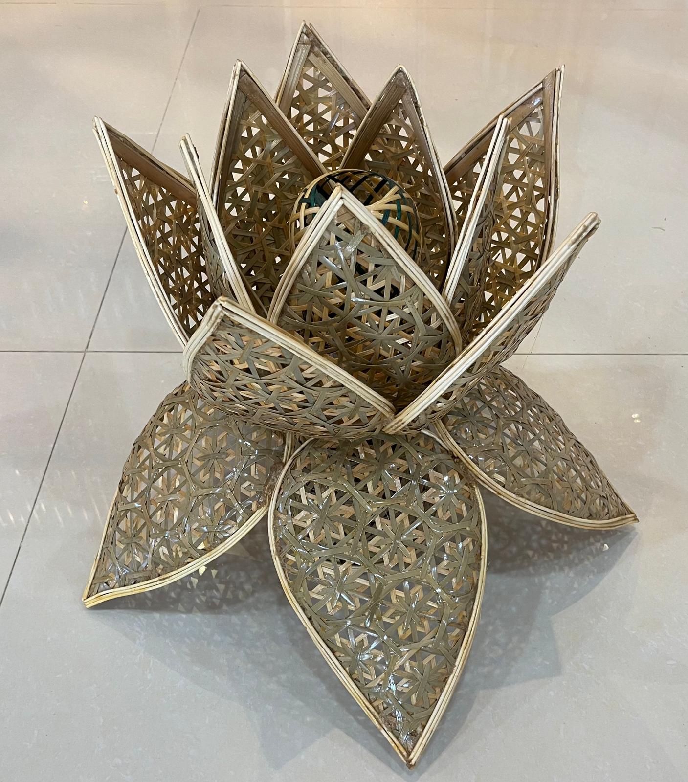Lotus Flower Bamboo Lamps