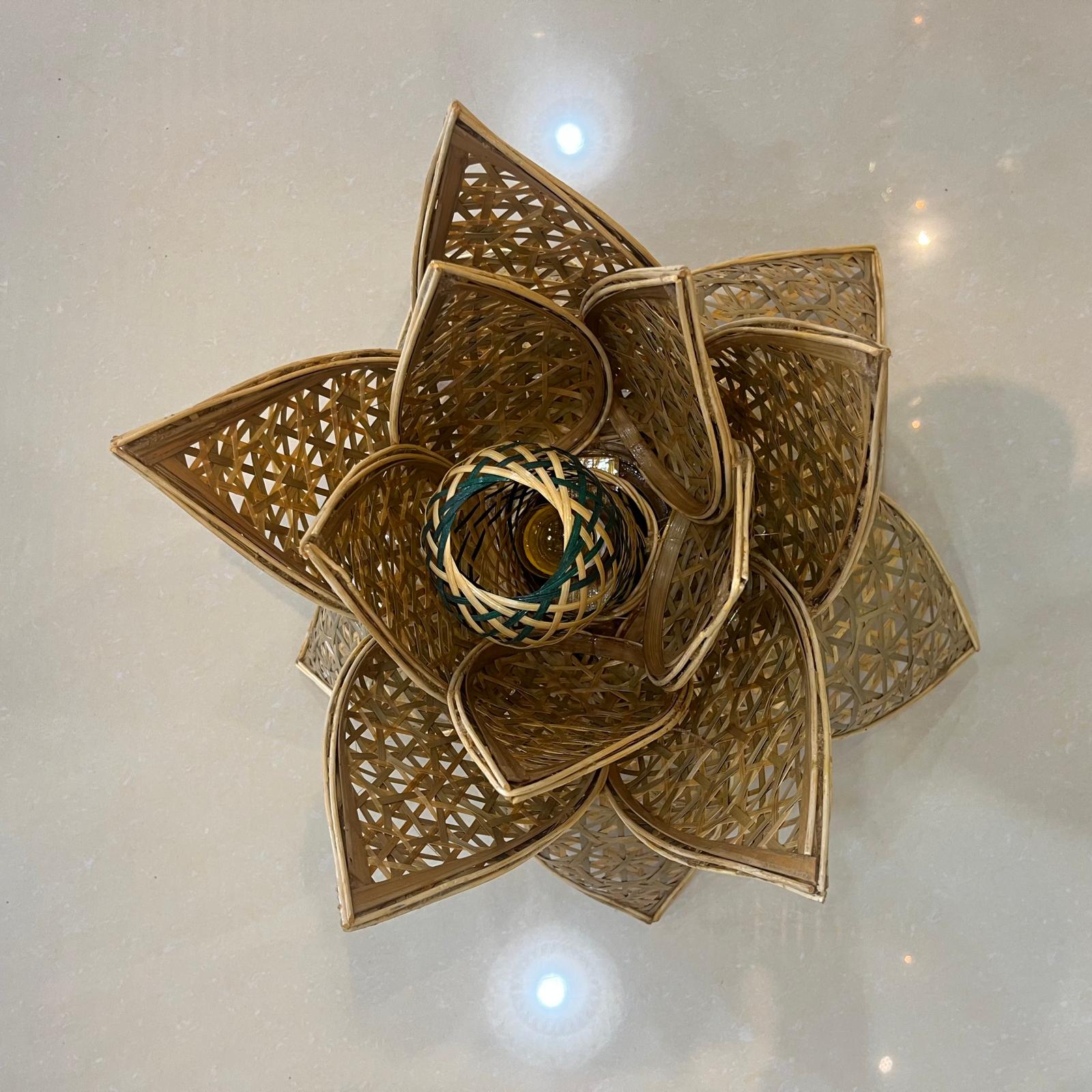 Lotus Flower Bamboo Lamps