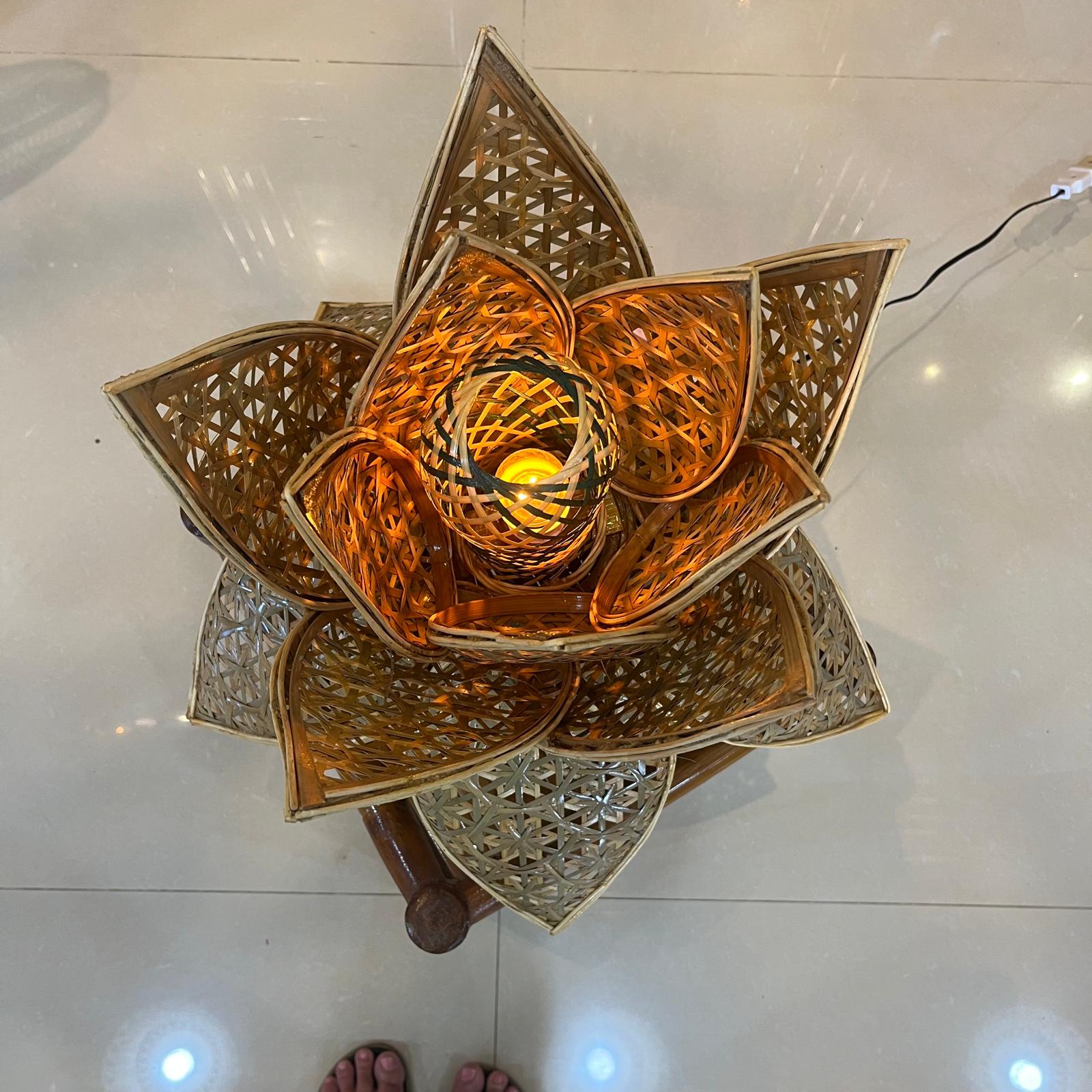 Lotus Flower Bamboo Lamps