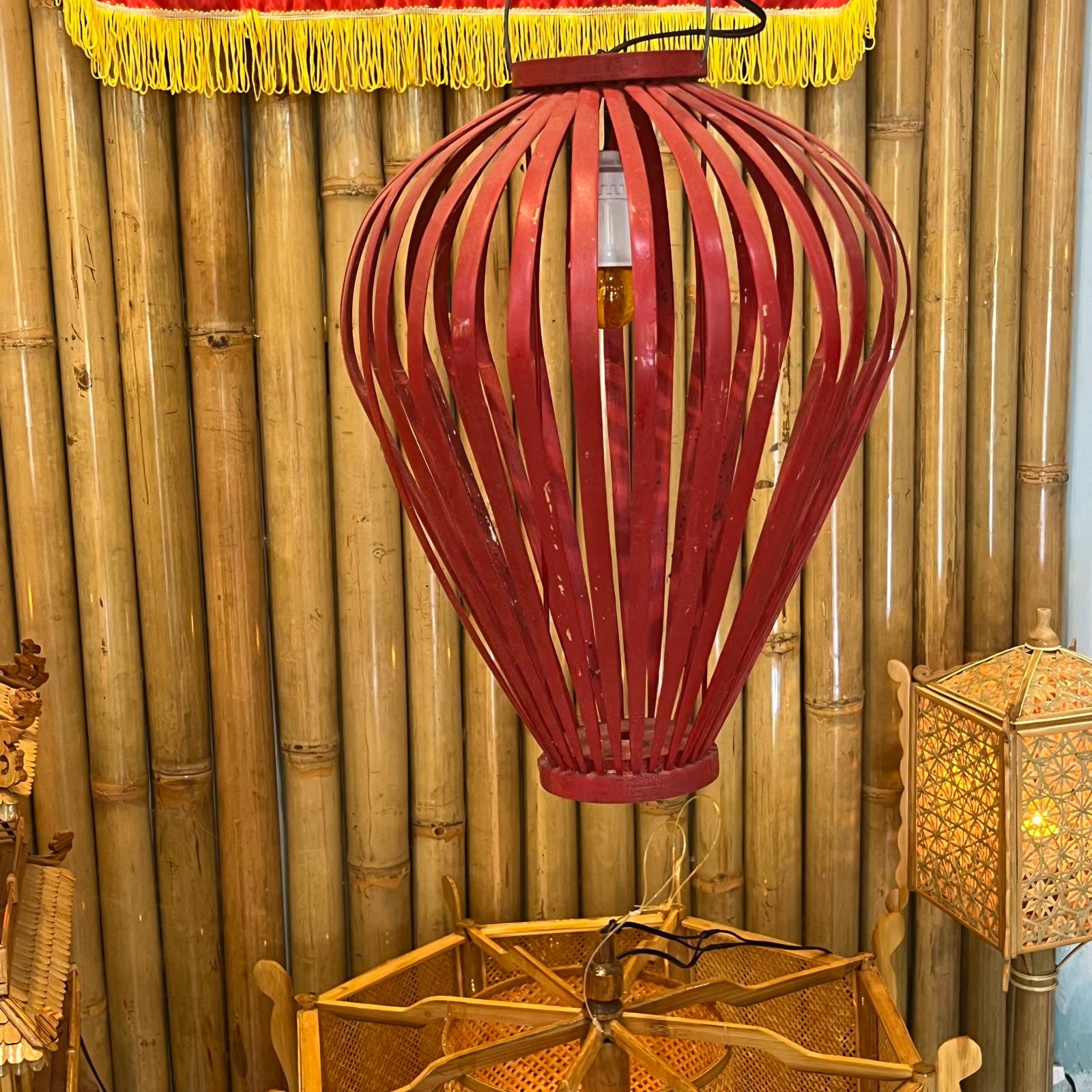 Suspension montgolfière Bambou - Fabriquée main au Vietnam