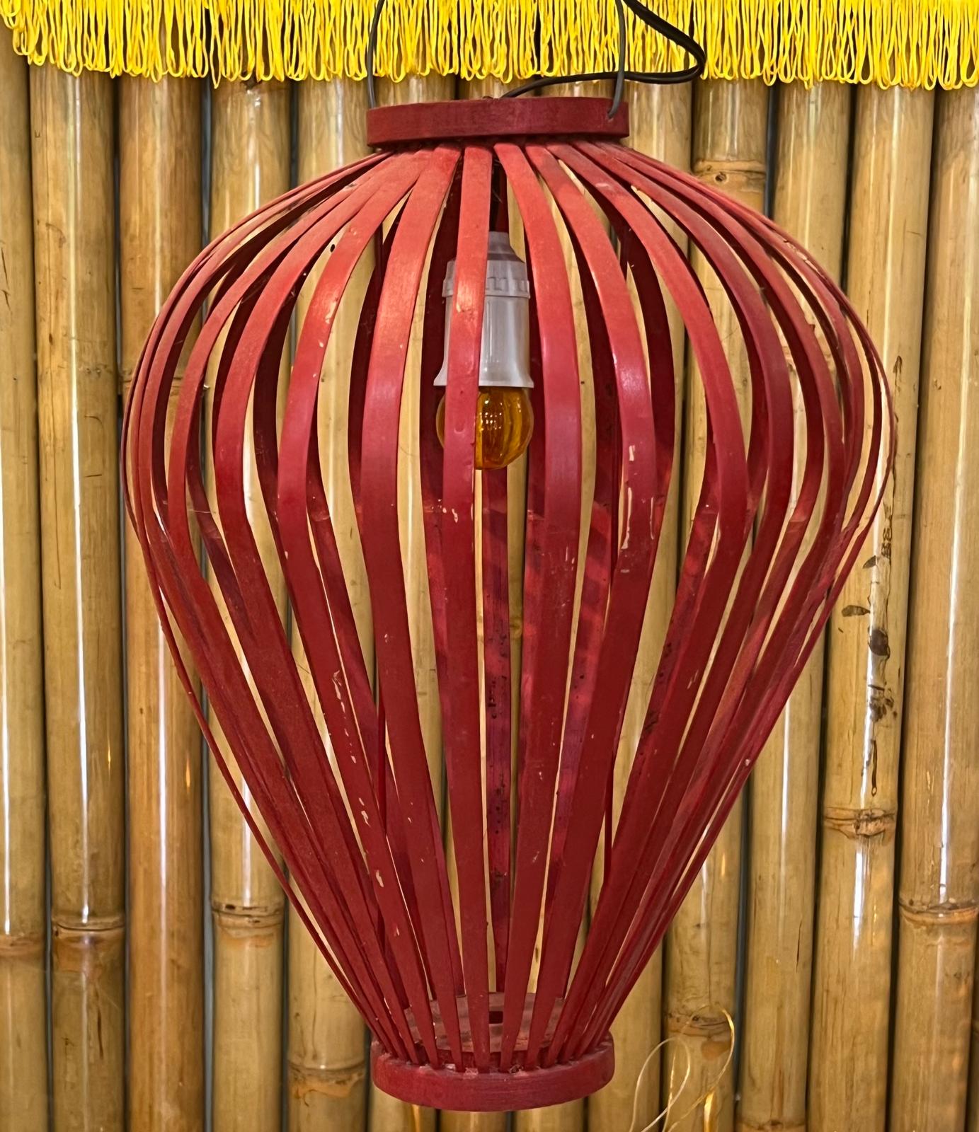 Suspension montgolfière Bambou - Fabriquée main au Vietnam