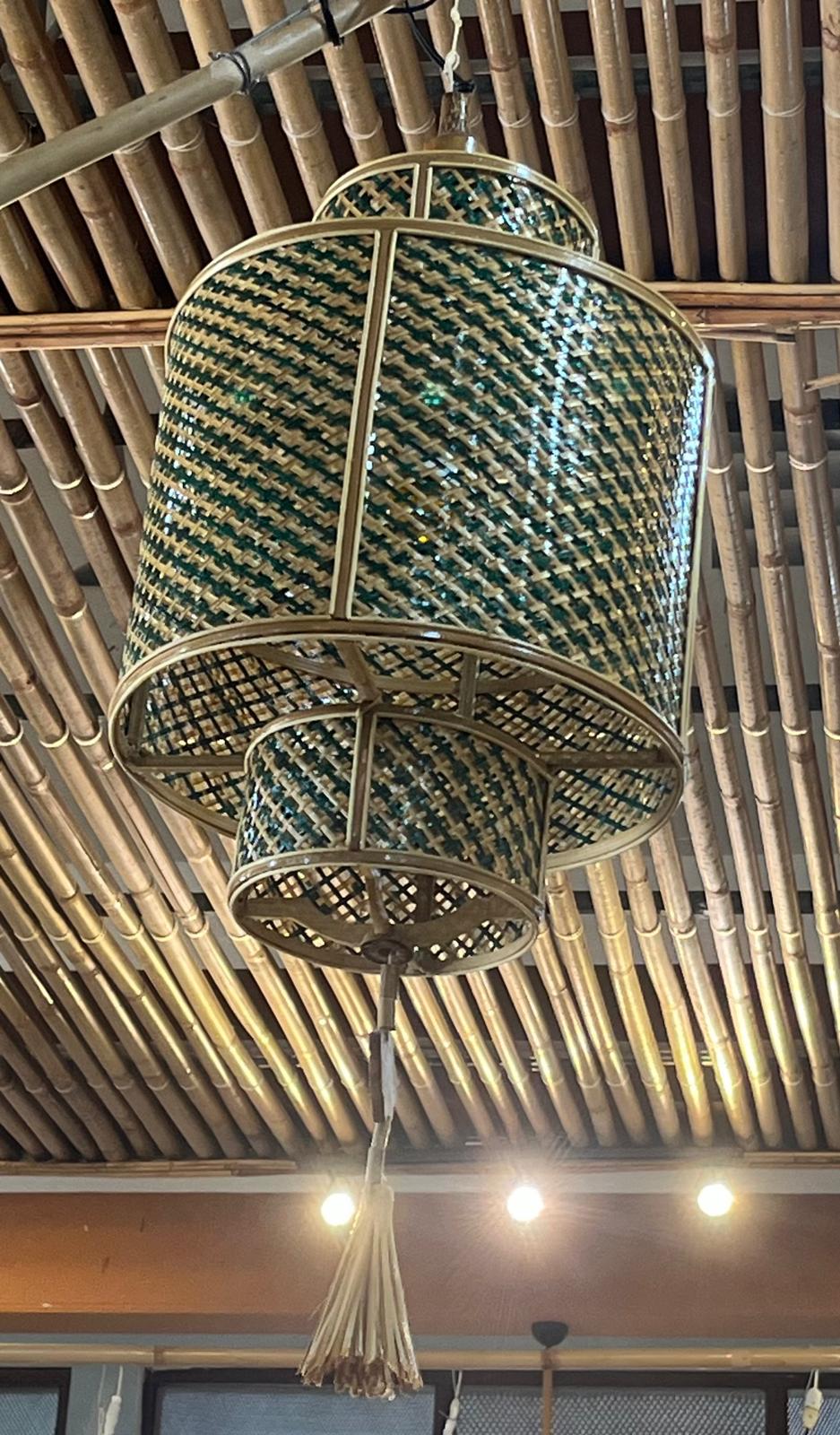 Suspension Ombre Jumelle - Fabriquée main au Vietnam
