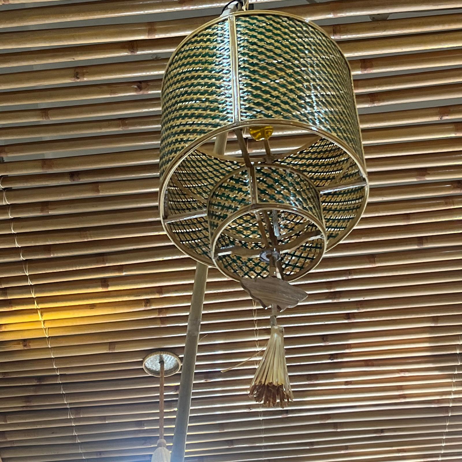 Suspension Ombre Jumelle - Fabriquée main au Vietnam