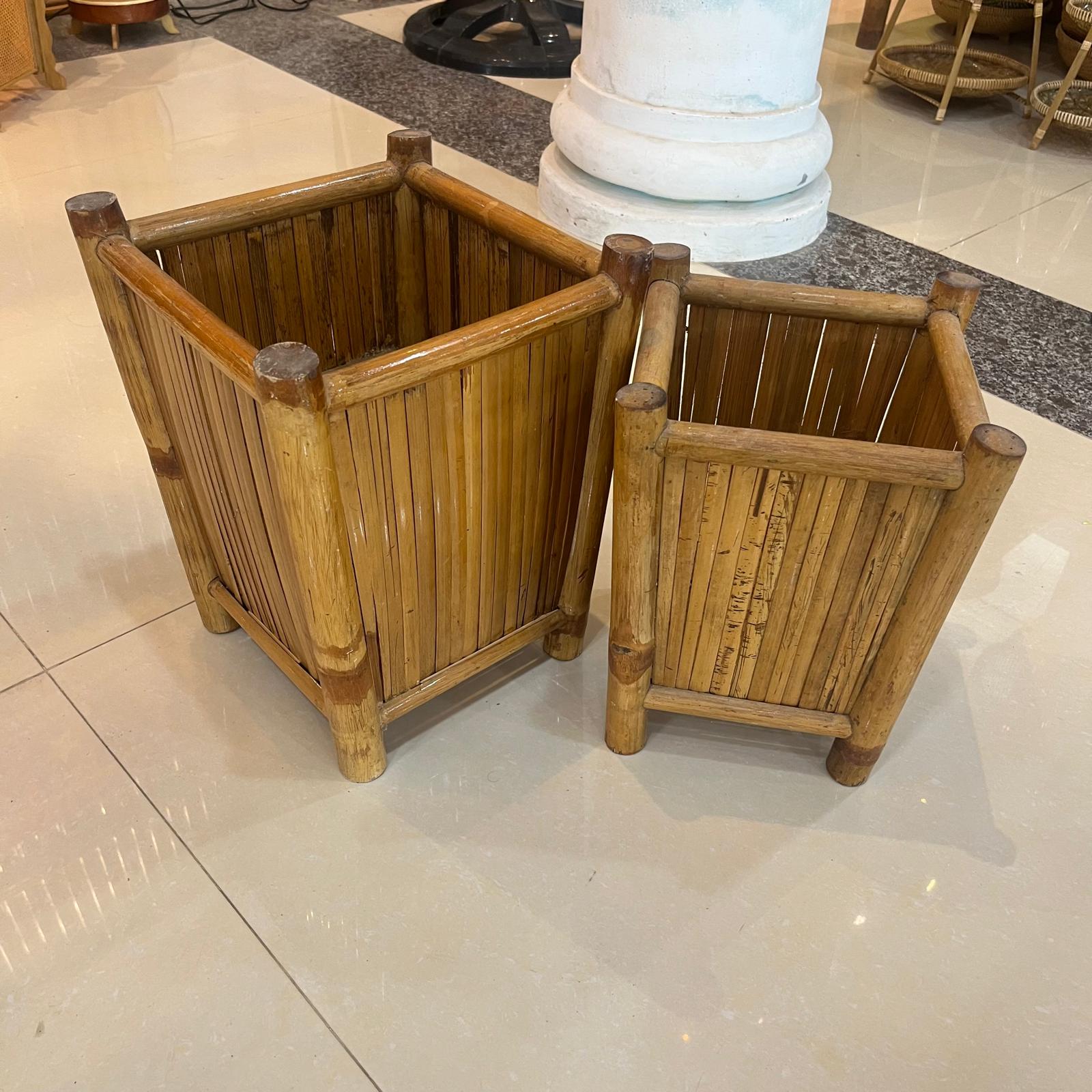 Panier Bambou-Cube-Fabriquée main au Vietnam