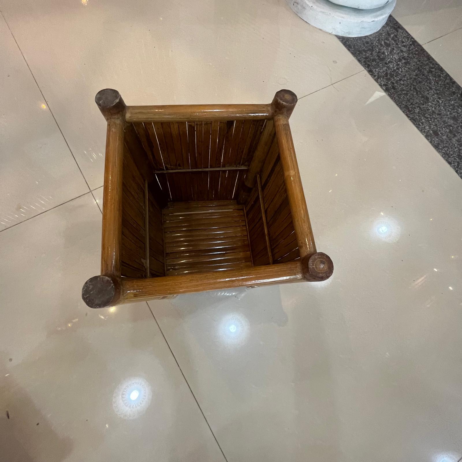 Panier Bambou-Cube-Fabriquée main au Vietnam