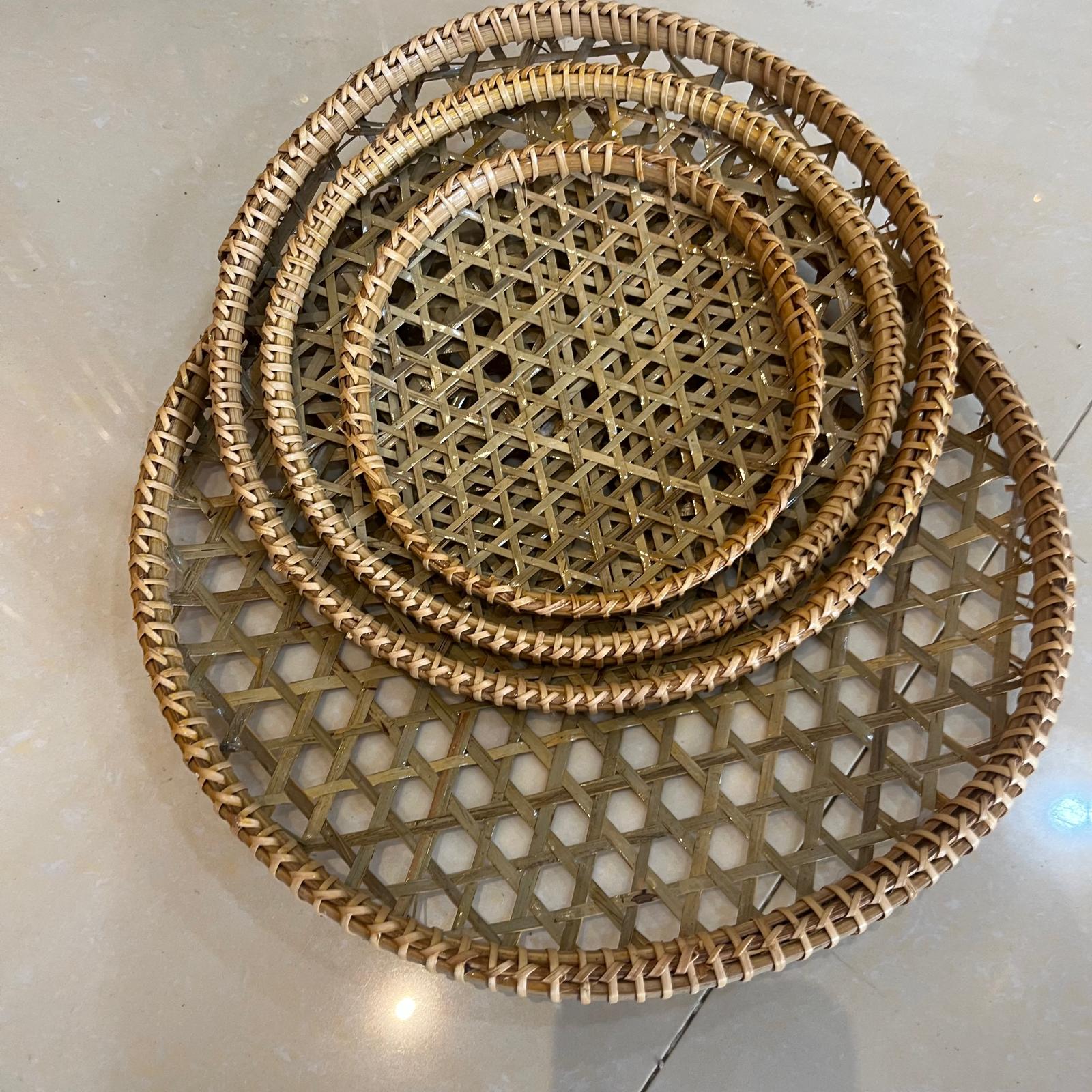 Plateau Dentelle de Bambou  - Fabriqué main au Vietnam